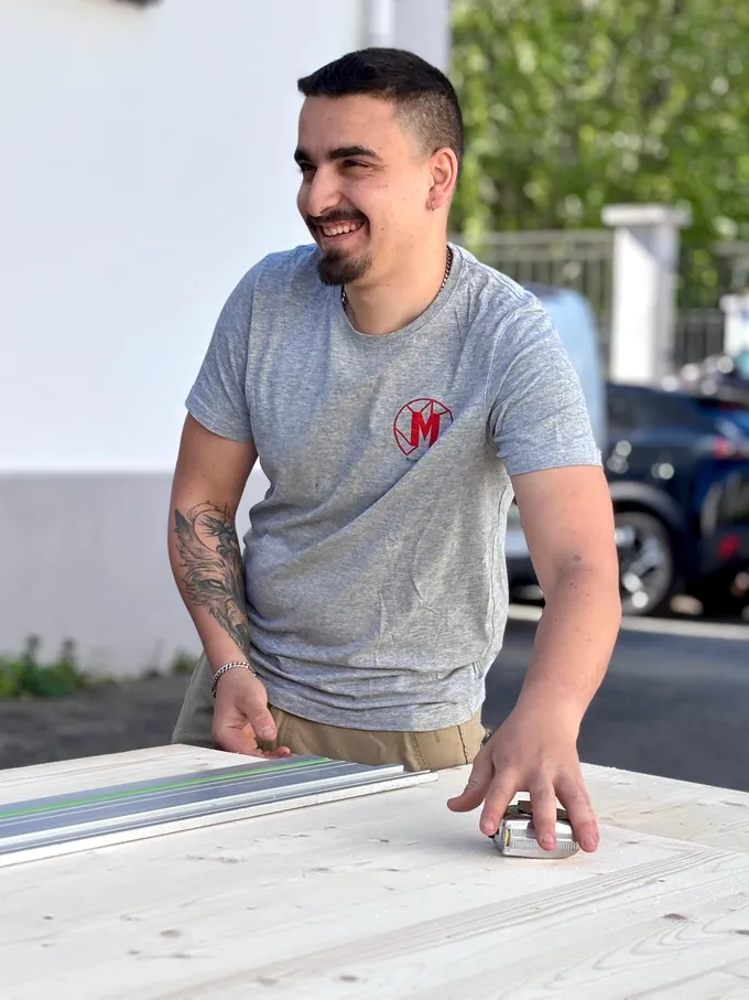 Hugo Di Murro, fondateur de HDM Menuiserie, artisan menuisier à Givors